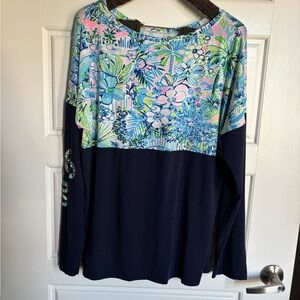 Lilly Pulitzer Finn Long Sleeve Tee Large-Lilly’s House
